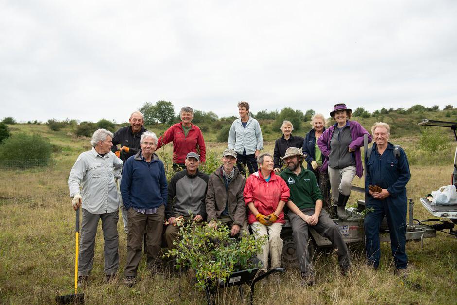 Volunteers at Silverdale Country Park, Newcastle-under-Lyme