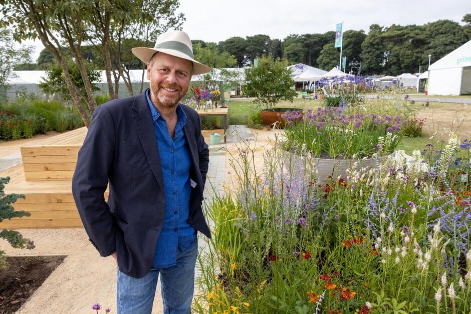 Joe Swift at his Sow, Show and Grow Garden at RHS Tatton Park 2022