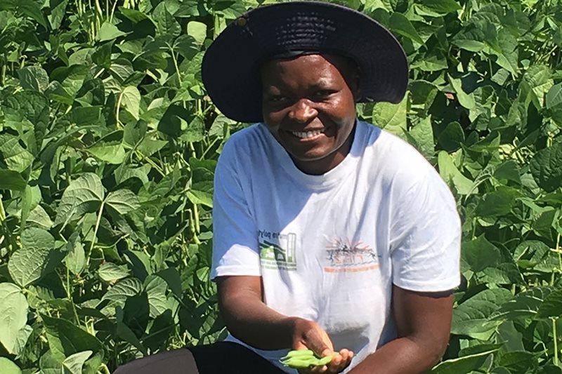 Beauty, the inspiration for the CAMFED garden