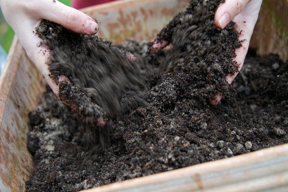 Mix your ingredients thoroughly so the compost is easy for roots to grow through