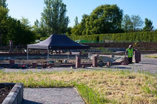 Working on the foundations for the glasshouse