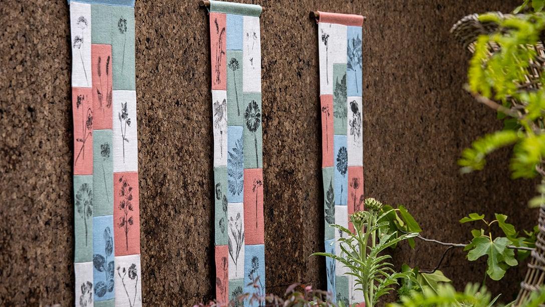 Cork walls on the garden