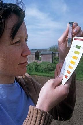 Soil pH colour chart