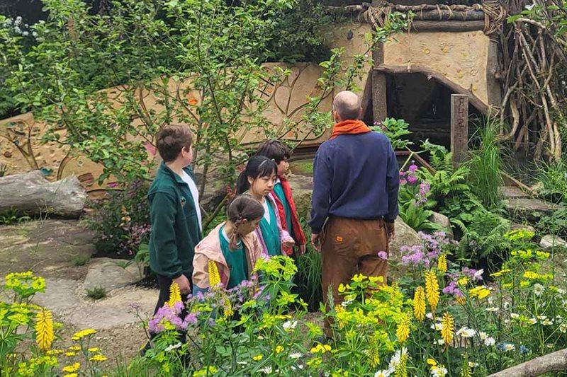 Children on the No Adults Allowed Garden