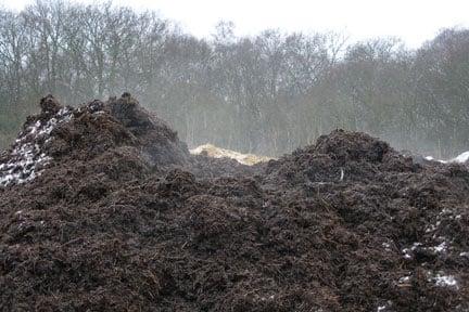 Stack of farmyard manure