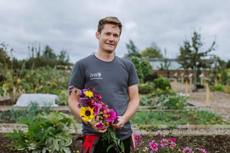 Working in the garden