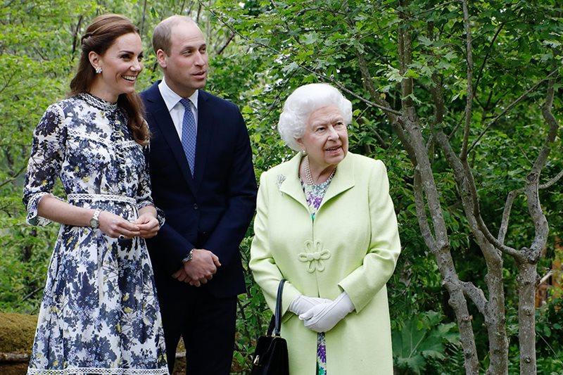 Royals visit the RHS Back to Nature Garden