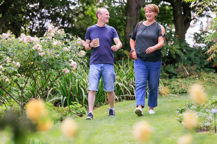 Visitors enjoying RHS Garden Hyde Hall