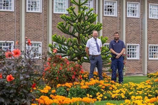 David Lewis, Garden Instructor at HMP Whatton, and Craig Berry, Industries Manager at HMP Whatton