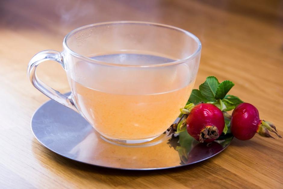 A cup of rosehip tea